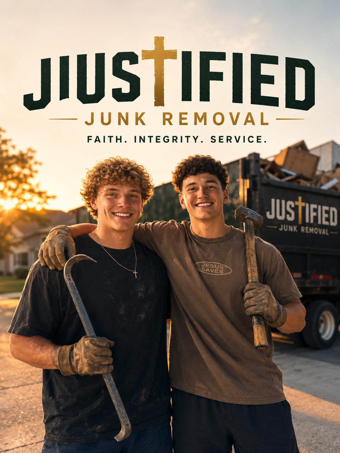 Justified Junk Removal founders